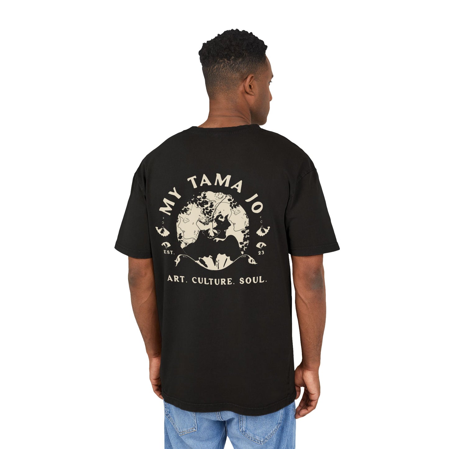 My Tama Jo - Men's Acid Washed Heavy Oversize Tee